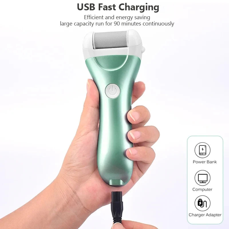 Ergonomic Foot Callus Remover with Digital Display