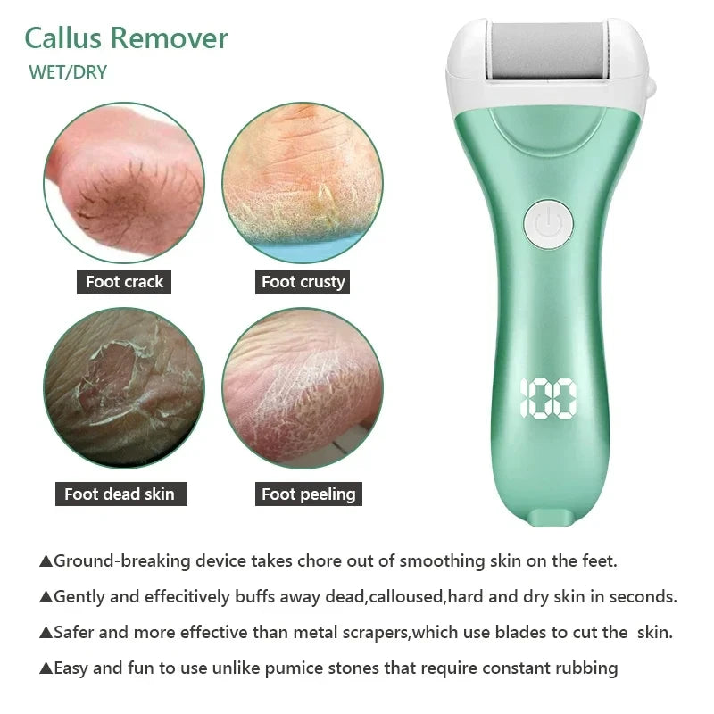 Ergonomic Foot Callus Remover with Digital Display